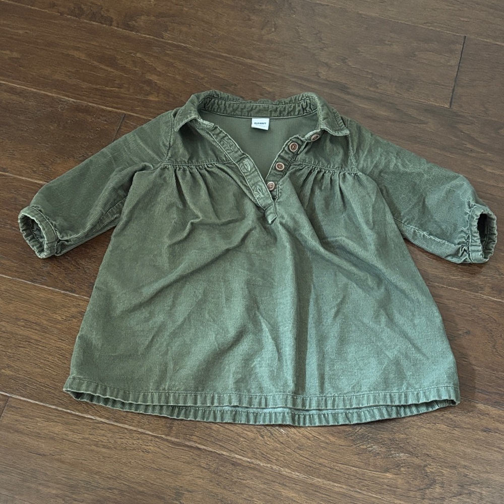 Olive Green Kids Shirt